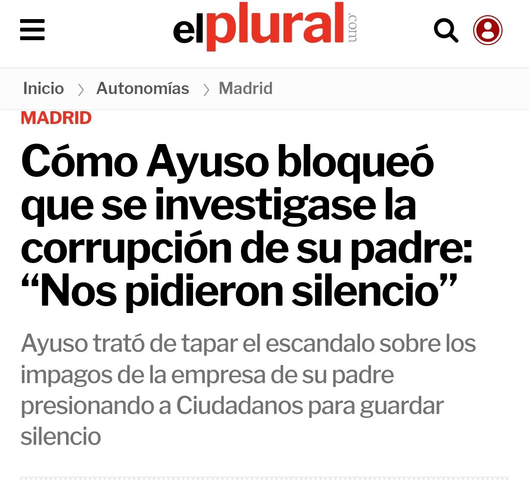 exfuncioneitor's tweet photo. De esto se habla muy poco
                   👇
La Comunidad de Madrid tuvo que abonar 102.000 euros por el préstamo fallido de la familia de Ayuso en Avalmadrid. https://t.co/HlxgmvaufM