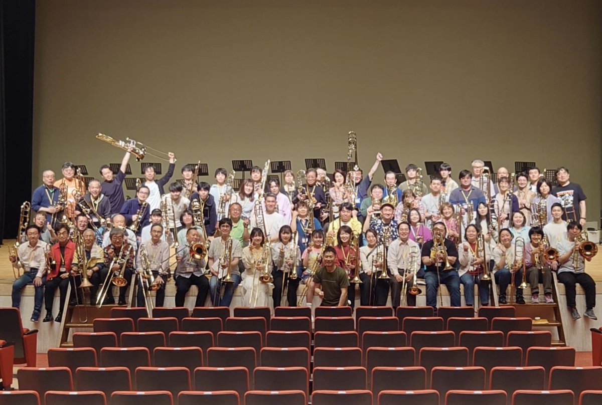 トロンボーンフェスティバルin埼玉2025、無事に終演いたしました🎉
ひとまずご報告まで！
#トロンボーン #オーケストラ
#吹奏楽 #埼玉 #朝霞
#ジャパントロンボーンオーケストラ