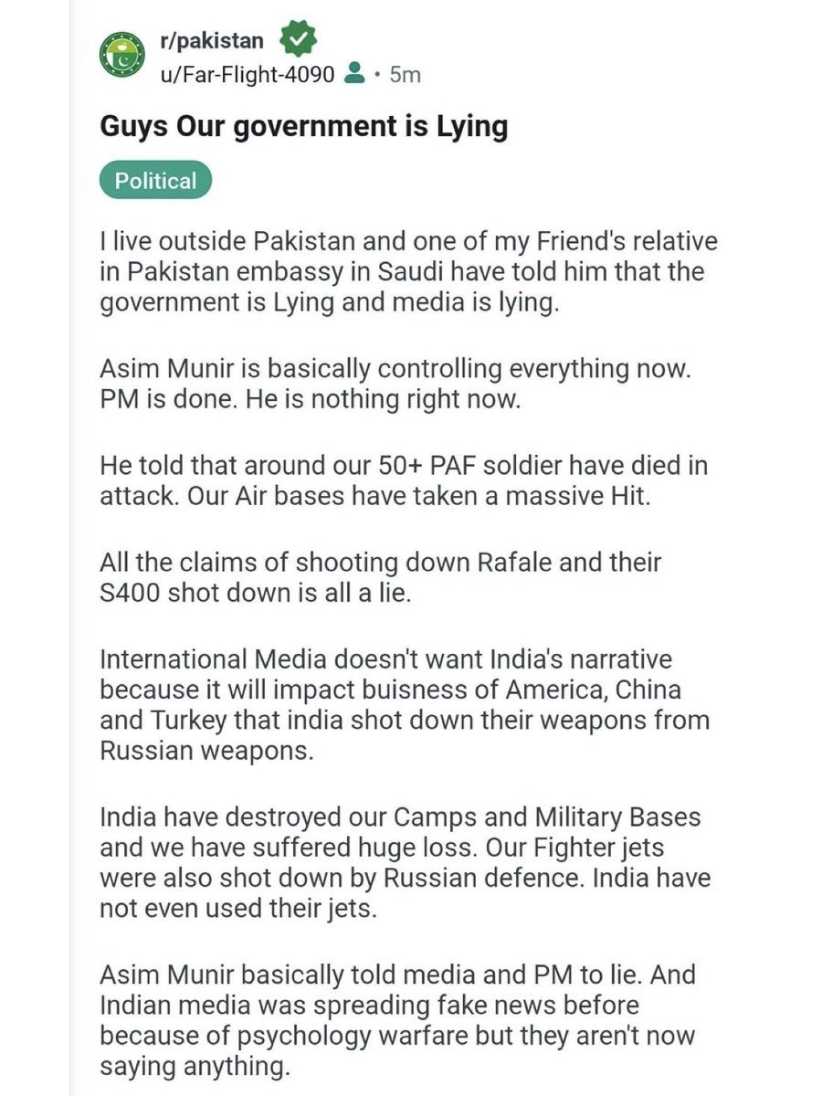 The truth, by a Pakistani...