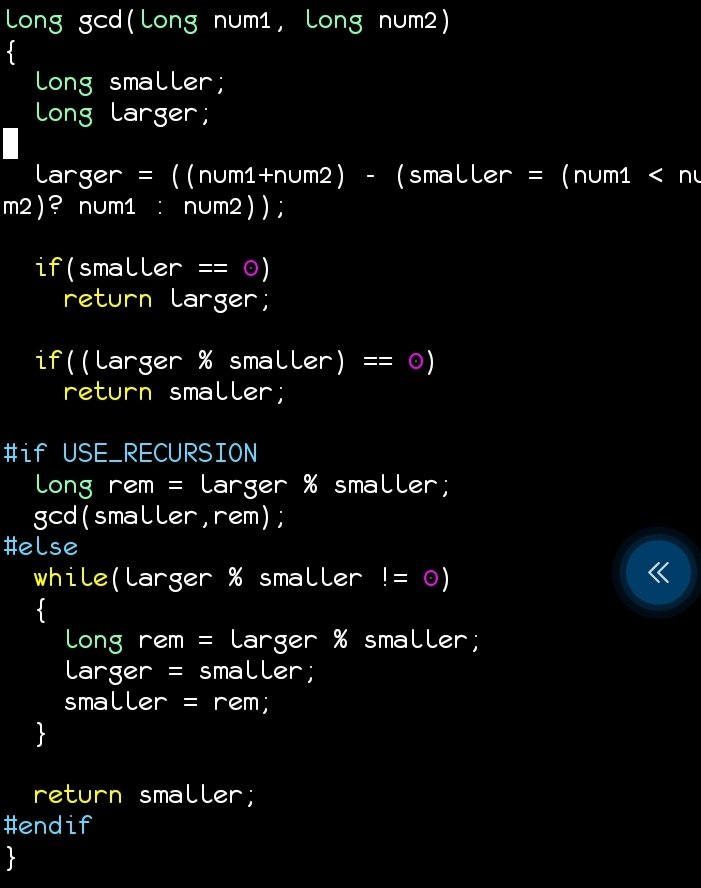 _darkcode_'s tweet image. A simple program to compute the greatest common divisor of two numbers.
check the ALT on each image for comments.
#LearnC
