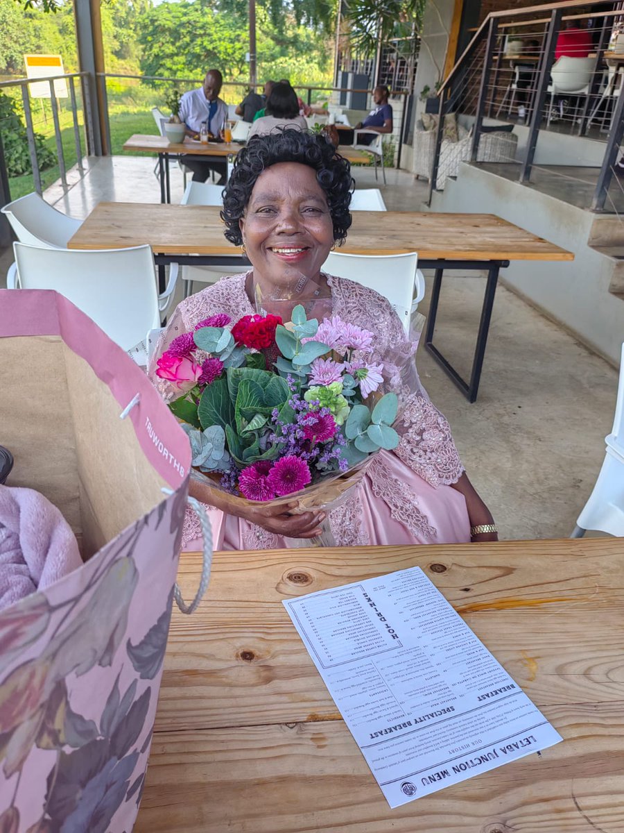 I lost my dad at a young age. This Queen stepped up &amp; raised my siblings &amp; I on a domestic worker salary. I don't know how she did that! I'm delighted she has lived long enough to receive few tokens of appreciation from a very grateful son. Happy mother's day to BoMma. ❤️