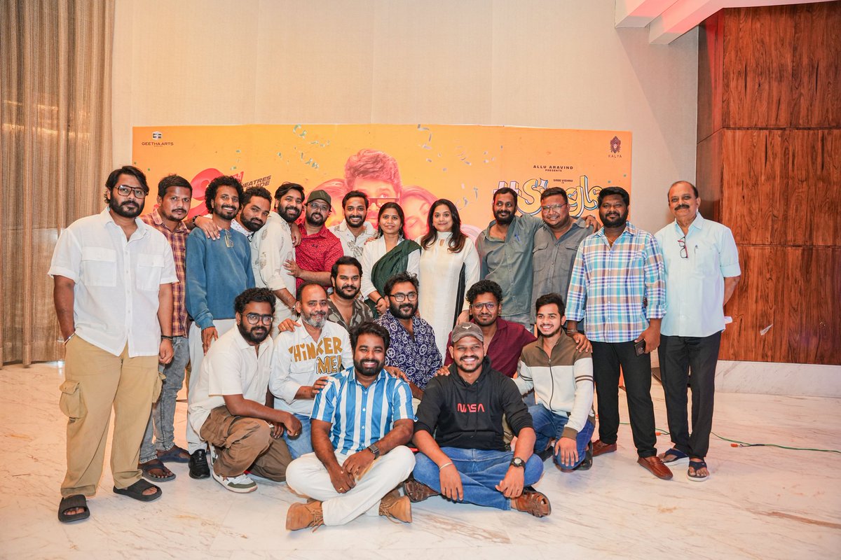The team behind the blockbuster laughs 🫶. and entertainment you all experienced in theatres with our #SingleMovie 😎