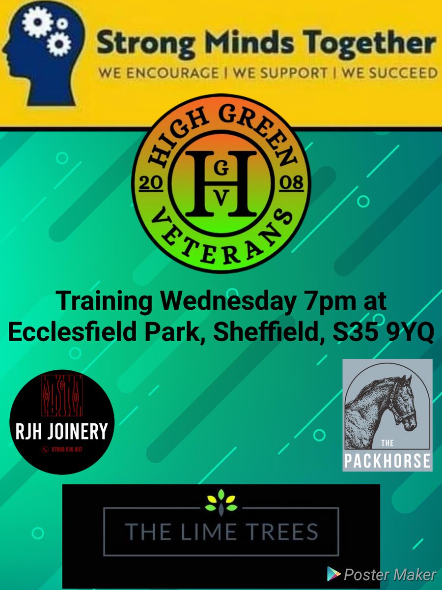 Training Wednesday 7pm @EcclesfieldPark