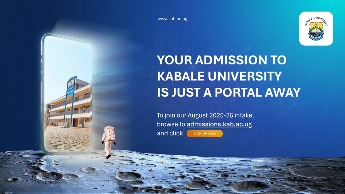 Our admissions happen through our online PORTAL: admissions.kab.ac.ug.  It closes at the end of May! #studyatKAB #studentsatKAB