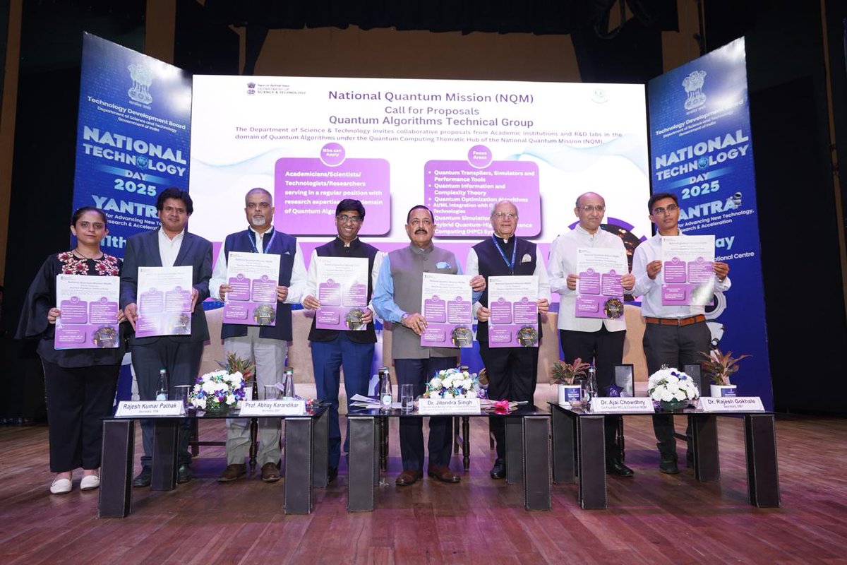karandi65's tweet image. Celebrating the spirit of innovation on the 27th #NationalTechnologyDay program, graced by the Hon’ble Union Minister for S&amp;amp;T Dr. Jitendra Singh ji @DrJitendraSingh today, I recalled India’s transformative innovation journey.