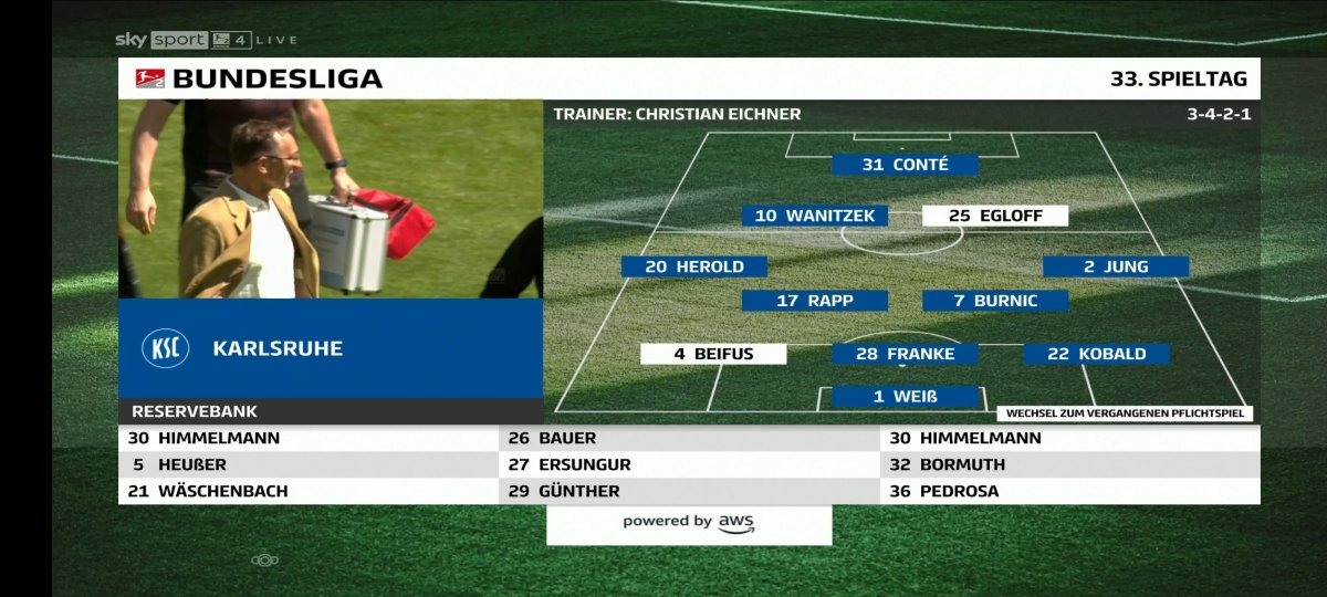 🚨Ben Farhat international espoir 🇹🇳 
n'est pas dans le groupe avec Karlsruhe SC aujourd'hui  .
il devrait subir plusieurs autres examens dans les prochains jours en raison d'une blessure à la cheville subie à l'entraînement jeudi. Prompt rétablissement 🙏🏾
<a href="/Zzr944/">ELTUNSI 94 🇹🇳🇵🇸</a>   <a href="/les_ltt/">Les Talents Tunisiens 🇹🇳🇵🇸</a>