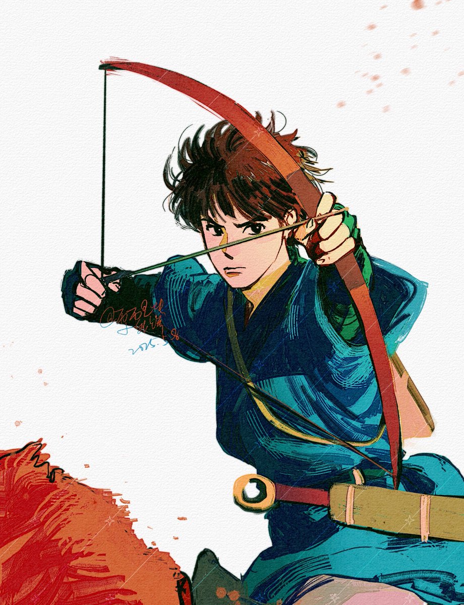 #もののけ姫 #アシダカ
是我最初认识的宫崎骏男主，也是我最爱的💞