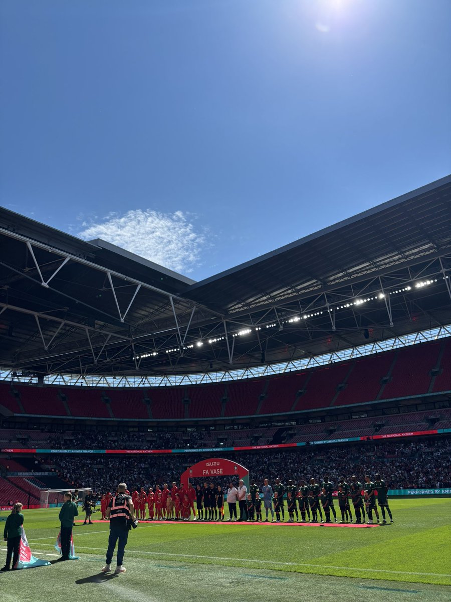 Pre-match settings 🥵 

🆚 <a href="/AFCWhyteleafe/">AFC Whyteleafe</a> v <a href="/whitstabletown/">Whitstable Town Football Club</a> 
🏆 The Isuzu #FAVase Final 

#NonLeagueFinalsDay