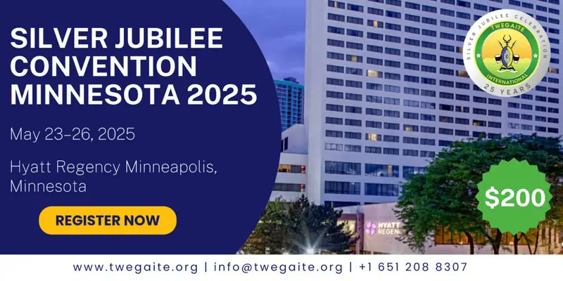 Why Attend #TwegaiteIntl2025?

>Celebrate Over 25 Years of service, unity, and impact.
>Connect with global leaders, philanthropists, and the Busoga community.
>Enjoy cultural events, inspiring discussions, and entertainment.
#TwegaiteIntlAt25 
twegaite.org/silver-jubilee…