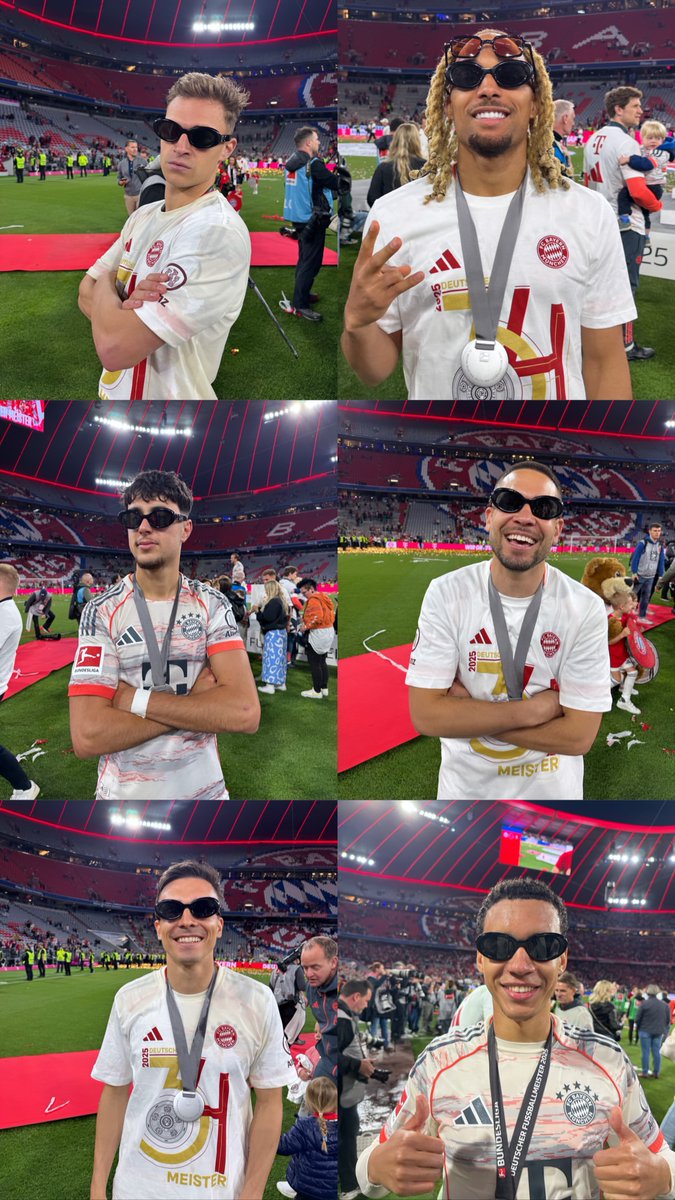 iMiaSanMia's tweet photo. Alphonso Davies gave his sunglasses to everyone to take a picture with https://t.co/e7fFMGbGmf