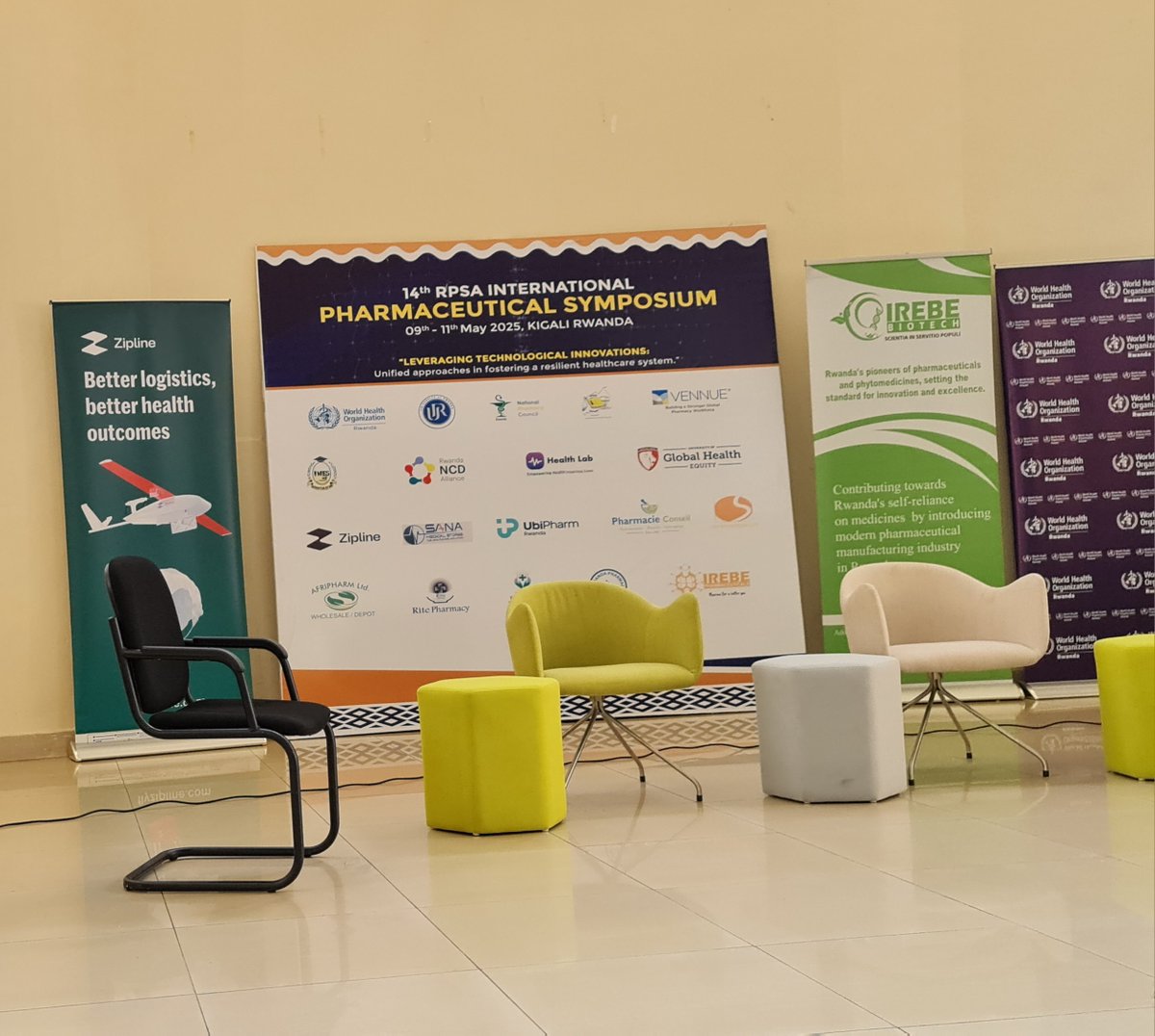 WHORwanda's tweet photo. “With @Uni_Rwanda, @WHO empowers young people, like Pharmacy students, to contribute to public health &amp; become well-rounded students ready for the real world upon graduation,” said @WHORwanda Rep Dr @BrianChirombo at the 14th Int’l Pharmaceutical Symposium organizedby @RPSARwanda https://t.co/gCusTmAxWG