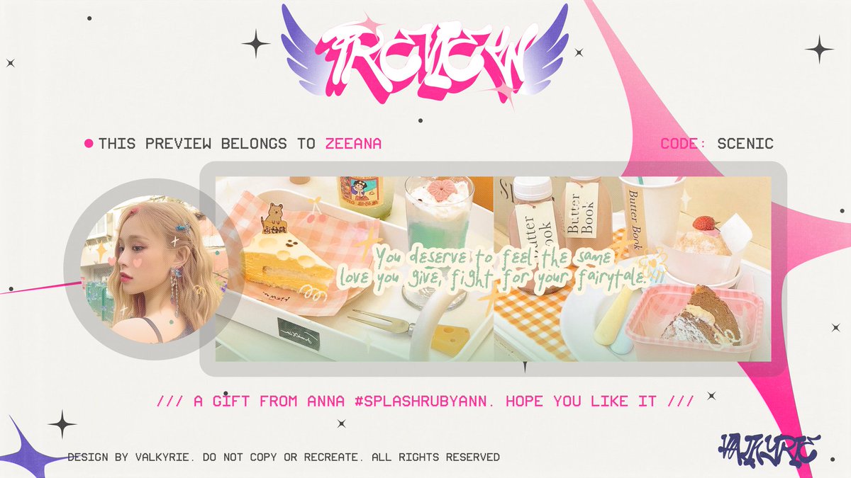 carouzeel's tweet image. MY PRETTY SCENIC IS HERE! Terima kasih banyak buat Anna cantikku (@dainroze_) yang udah berbagi kebahagiaan lewat karya kerennya kak Val (@valkyriue) ini. Semoga kebaikan kamu dibalas rezeki yang semakin banyak dan banyak lagi. Bahagia selalu cayangkuu!! 🤍🤍 #splashrubyann