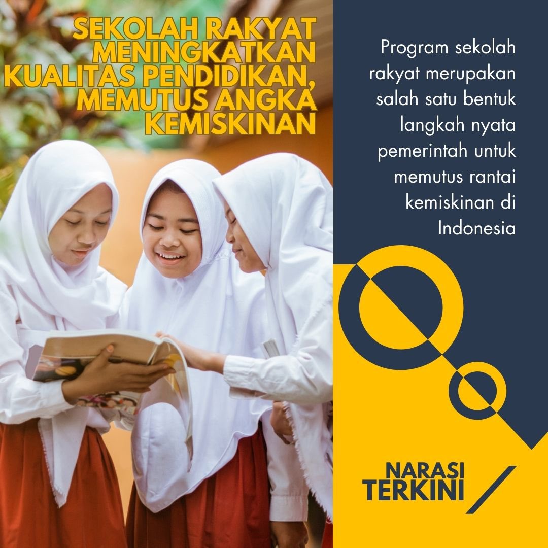 VeYunanda's tweet photo. Sekolah Rakyat hadir sebagai harapan bagi masa depan. Melalui pendidikan, kami percaya bahwa setiap anak berhak punya kesempatan yang sama untuk keluar dari lingkaran kemiskinan.

#SekolahRakyat #PendidikanUntukSemua #PutusRantaiKemiskinan #MerdekaBelajar #AnakBangsaBisa https://t.co/WexGfNU8W9