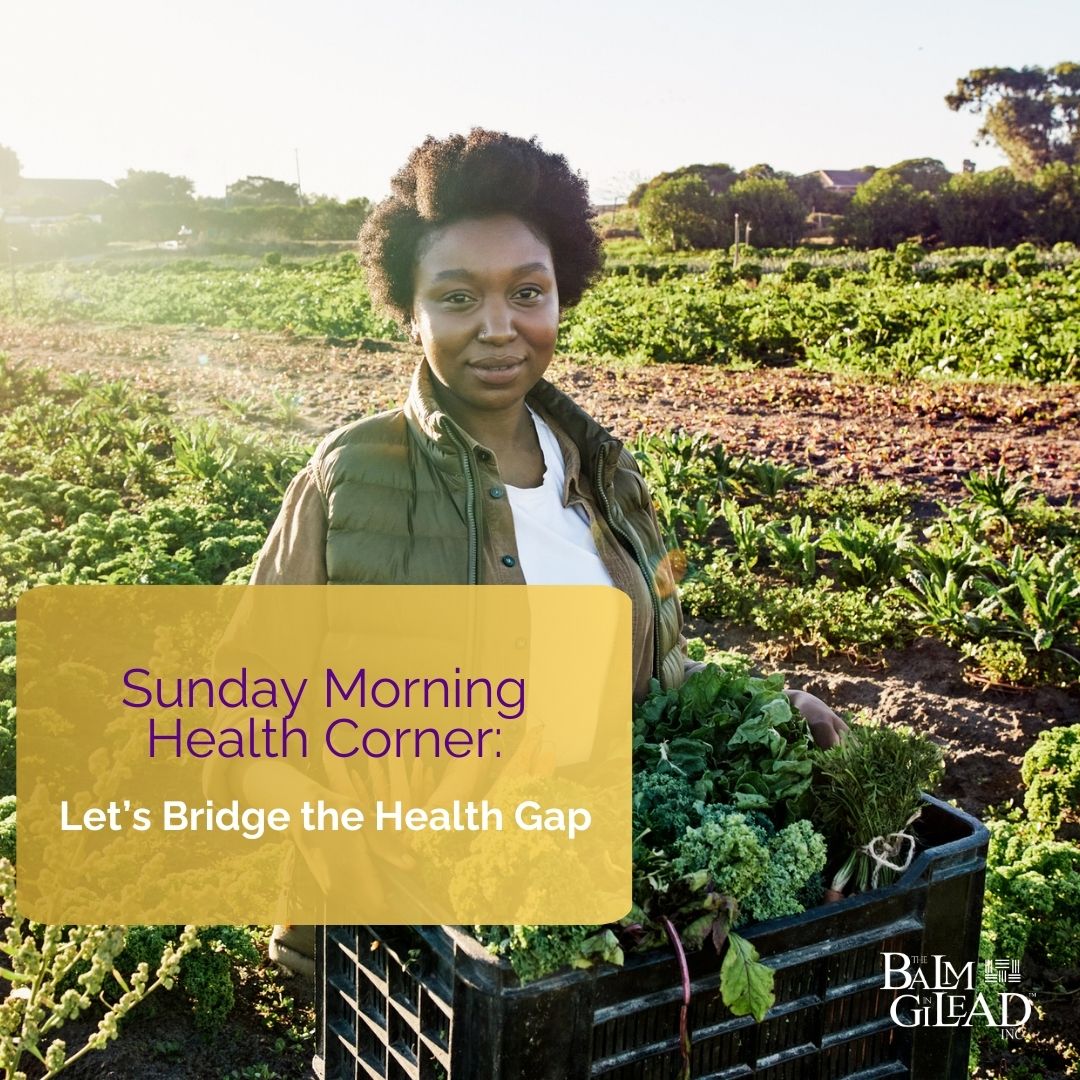 SUNDAY MORNING HEALTH CORNER
Health is a right—not a privilege. But many still face barriers to care, food, &amp; support.
Let’s bridge the gap:
✅ Educate
✅ Advocate
✅ Prioritize prevention

Together, we can close the gap.

#HealthEquity #SundayMorningHealthCorner