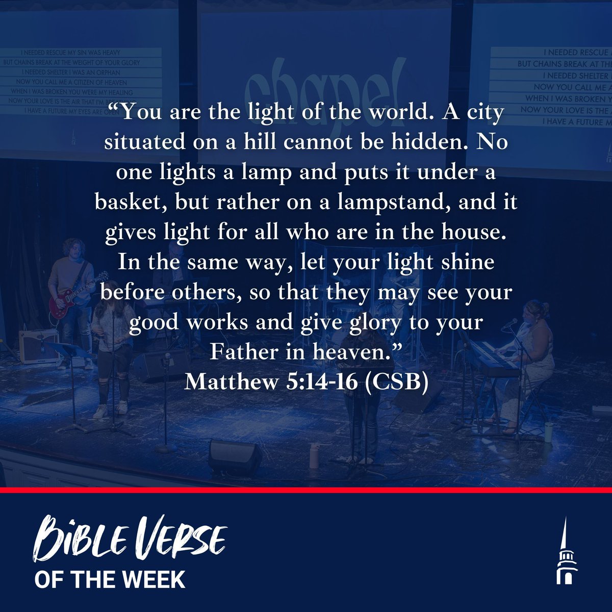 “In the same way, let your light shine before others, so that they may see your good works and give glory to your Father in heaven.”
Matthew 5:16 (CSB)
•
#BibleVerse #VerseOfTheWeek #GoFurtherBU