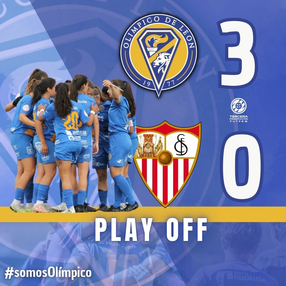 🟡🔵 MatchDay

PLAYOFF DE ASCENSO 

FINAL!! Victoria importantisima y muy trabajada!!

Olímpico de León <a href="/unileon/">Universidad de León</a> 3️⃣ - 0️⃣ <a href="/SevillaFC_Fem/">Sevilla FC Femenino</a>

#leonesp 
#somosolimpico
#vamosolimpico