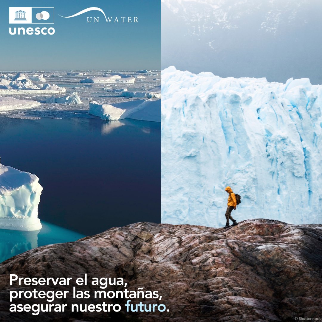 ⛰️💧Nuestras montañas y glaciares, fuentes de agua dulce para miles de millones, están en riesgo.

Únete a la UNESCO para proteger estos tesoros naturales para las futuras generaciones: unesco.org/reports/wwdr/e…