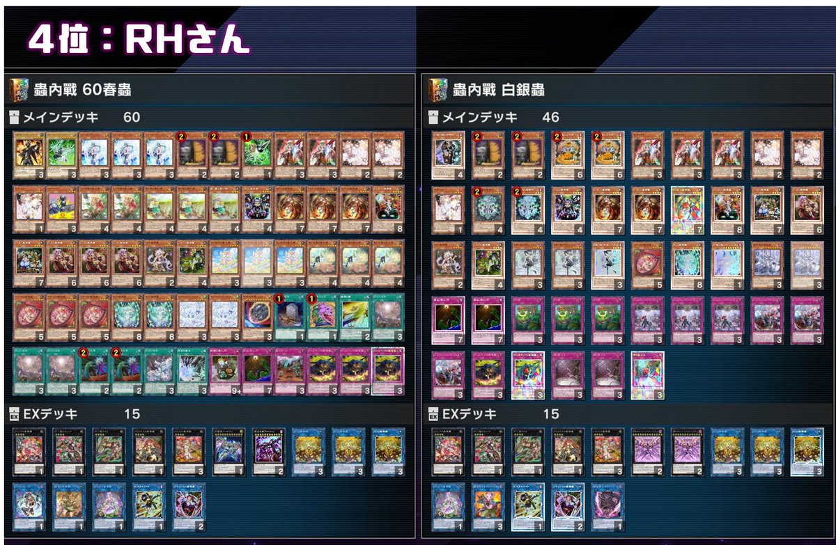 👑第1回蟲惑魔ミラー限定杯👑
1位:私(14-6)
2位:大根水静さん(10-3)<a href="/OneMinamo/">大根水静（おおねみなも）</a> ※リセ無し
3位:くいなさん(15-8)<a href="/917kuina917/">くいな</a> 
4位:RHさん(16-9)<a href="/RH_00322/">RH/di</a> 

皆様ご参加ありがとうございました～！
デュエルアカデミア数学科さんには、優勝賞品として私の住所とスリーサイズ、叡智な自撮りを贈呈👏