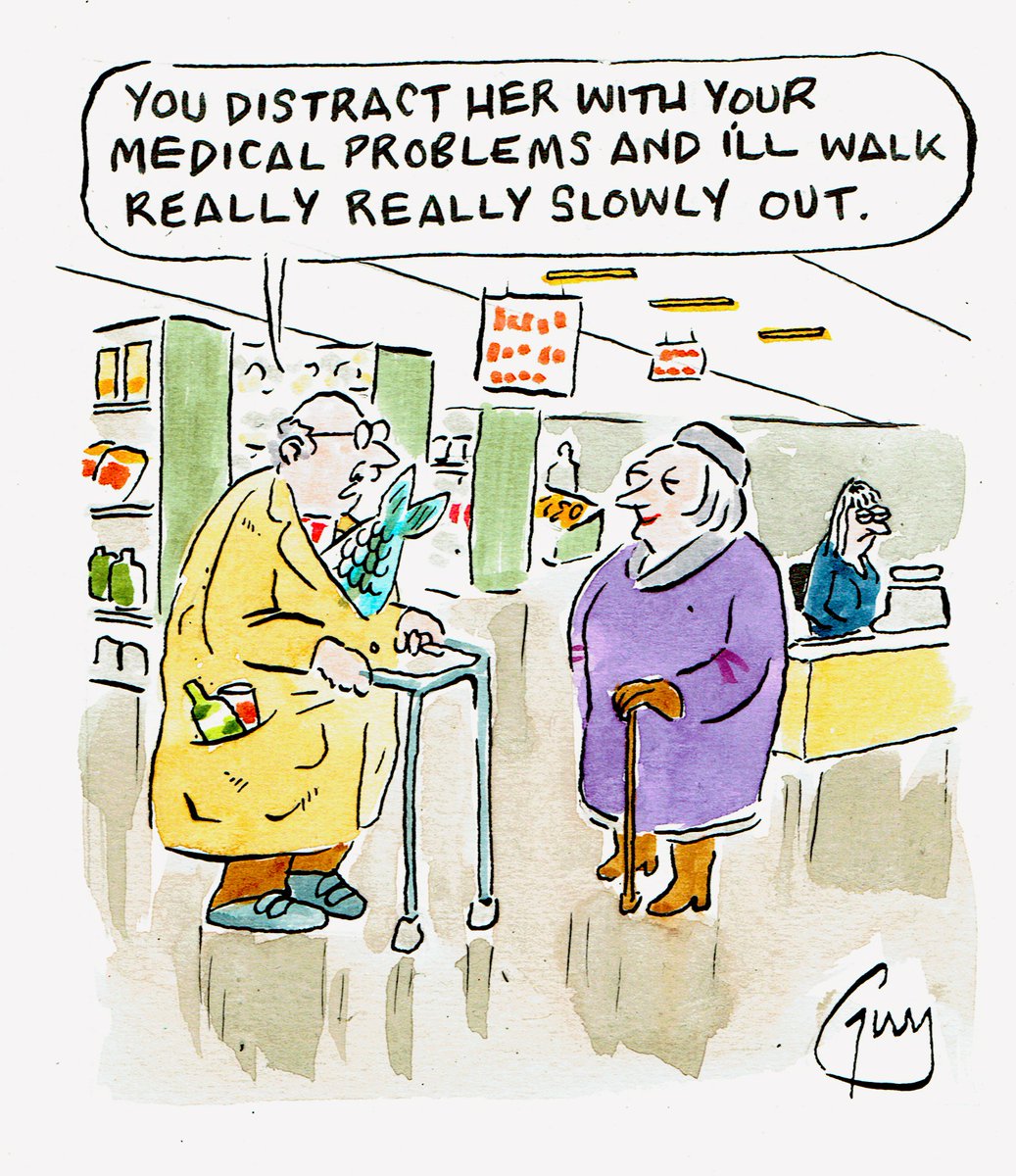 godfreychurch's tweet photo. My cartoon for Monday's @MetroUK @MetroPicDesk #shoplifting #OAPs #pensioners #supermarkets #costoflivingcrisis https://t.co/jojIBG08rG