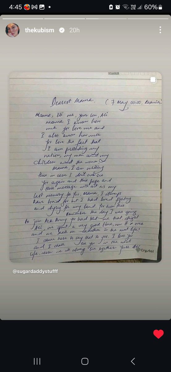 This mother's day is dedicated surly to every soldier's mother out their. Salute to you. Jin k bachu k na hone ki waja se aj hmare bache mehfoz hn. 
#IndiaPakistanWar2025 #MothersDay #BunyanUlMarsoos #SaluteToMartyr