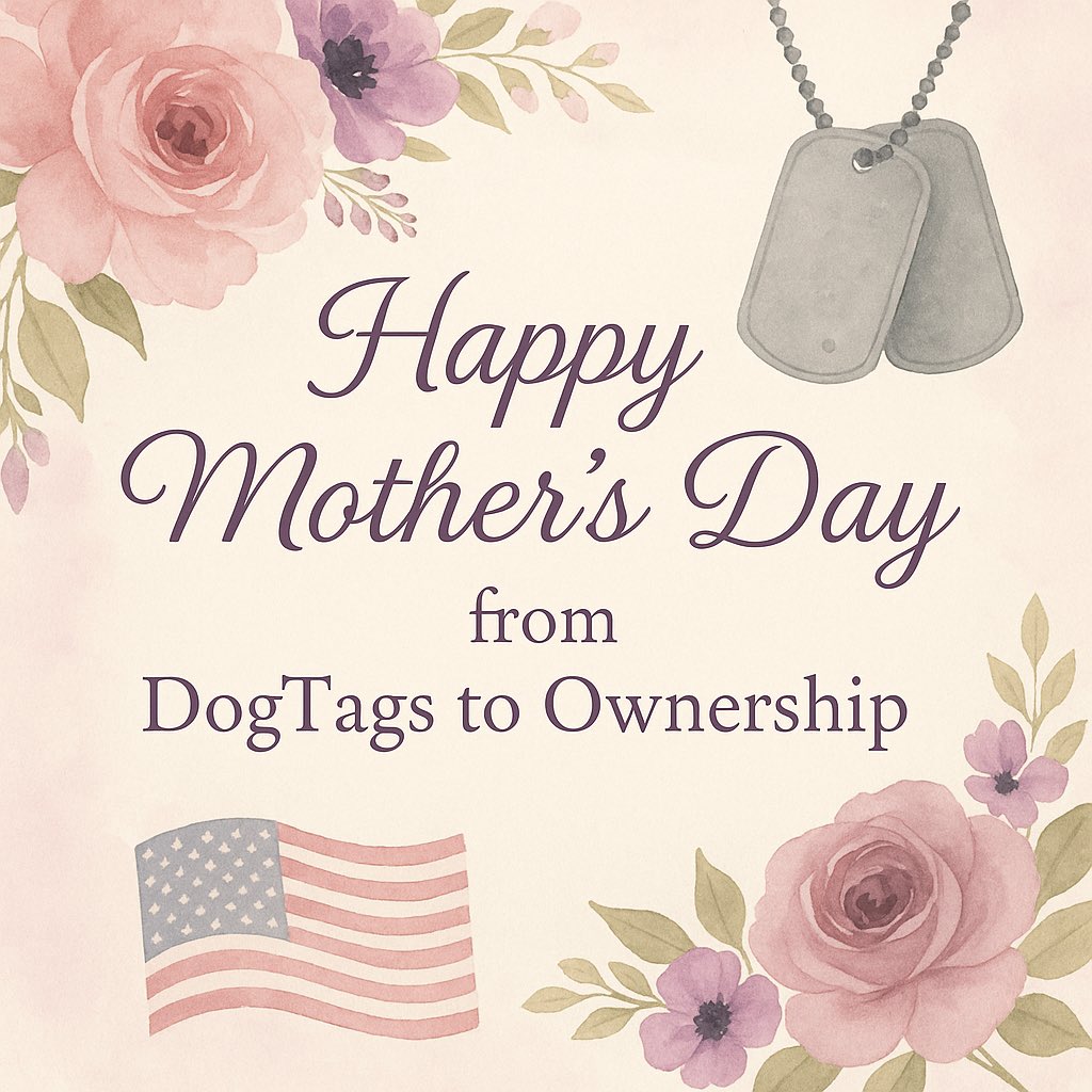 Happy Mother’s Day from DogTags to Ownership!

Today, we celebrate the strength, love, and resilience of all the incredible mothers out there — especially those who lead, serve, and support their families and communities with unwavering dedication.

 #MothersDay