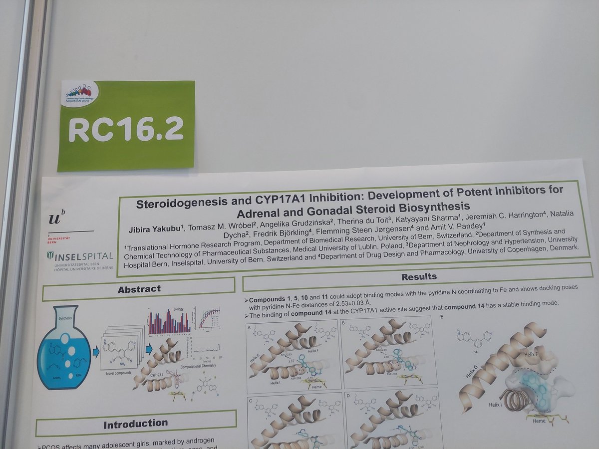<a href="/yakjab21/">Yakubu_Jibira*</a> Jibira Yakubu is presenting his research on CYP17A1 inhibitors at #connectingendocrinology2025 <a href="/EuroSPE/">ESPE</a> <a href="/ESEndocrinology/">European Society of Endocrinology (ESE)</a> joint meeting. RC16.2 drop by to discuss latest research from <a href="/Pandeylab/">PANDEY LAB 💊🧫🔬🥼⚛💻 🇨🇭</a> <a href="/uni/">UNI</a>