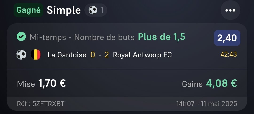 On encaisse en live avec <a href="/VikNewCompte/">🍯ViK⚽🔞</a> 
Over ✅️✅️
Merci 👍👌💪💪