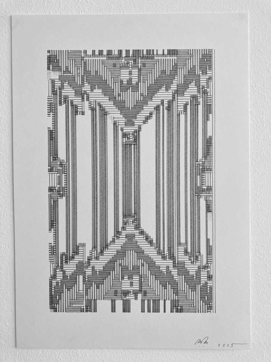 voxel_project's tweet image. #machinedrawing #plottertwitter #p5js #ペンプロッター