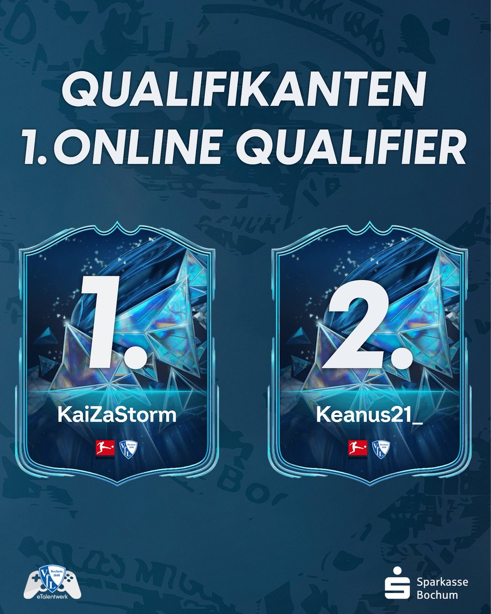 VfL Bochum 1848 eSports-Team (@vfl1848esports) on Twitter photo โ
๐ Das erste Online Qualifier ist durch und die Anmeldephase fรผr das nรคchste Qualifikationsturnier lรคuft noch bis heute Abend!! โณ๐ฎ
Seid dabei und folgt KaiZaStorm und keanus21_ in die Playoffs des eTalentwerk Cup powered by <a href="/sparkasse/">Sparkasse</a>.bochum: forms.gle/Ay1XJB2GmsuhrCโฆ ๐๐ค โ
๐ Das erste Online Qualifier ist durch und die Anmeldephase fรผr das nรคchste Qualifikationsturnier lรคuft noch bis heute Abend!! โณ๐ฎ
Seid dabei und folgt KaiZaStorm und keanus21_ in die Playoffs des eTalentwerk Cup powered by <a href="/sparkasse/">Sparkasse</a>.bochum: forms.gle/Ay1XJB2GmsuhrCโฆ ๐๐ค