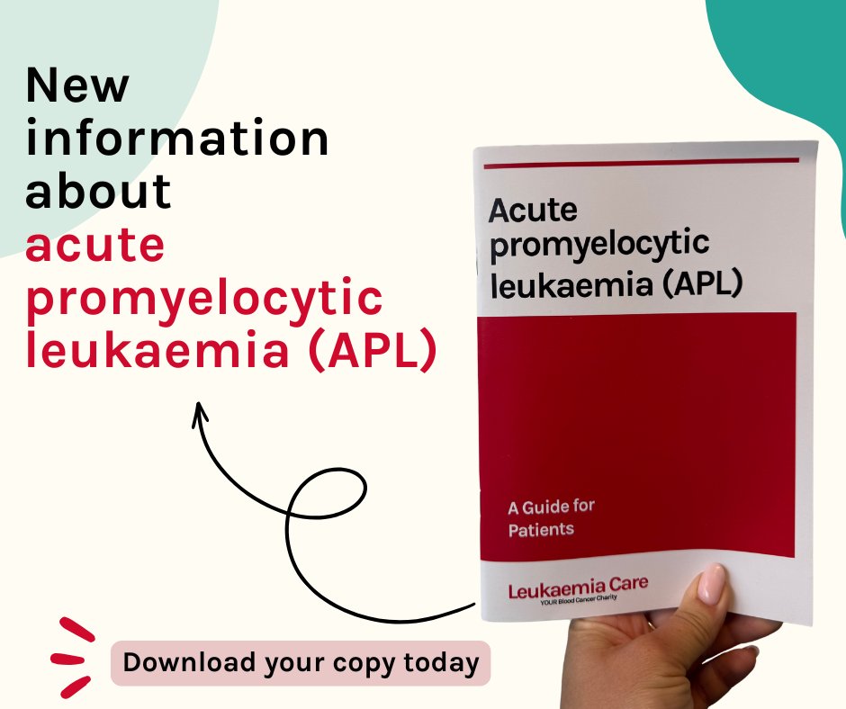 Our Acute Promyelocytic Leukaemia (APL) information has been updated

If you or someone you love has been diagnosed with APL, we’re here to support you.

✔️ Read more online here: bit.ly/APL-Information