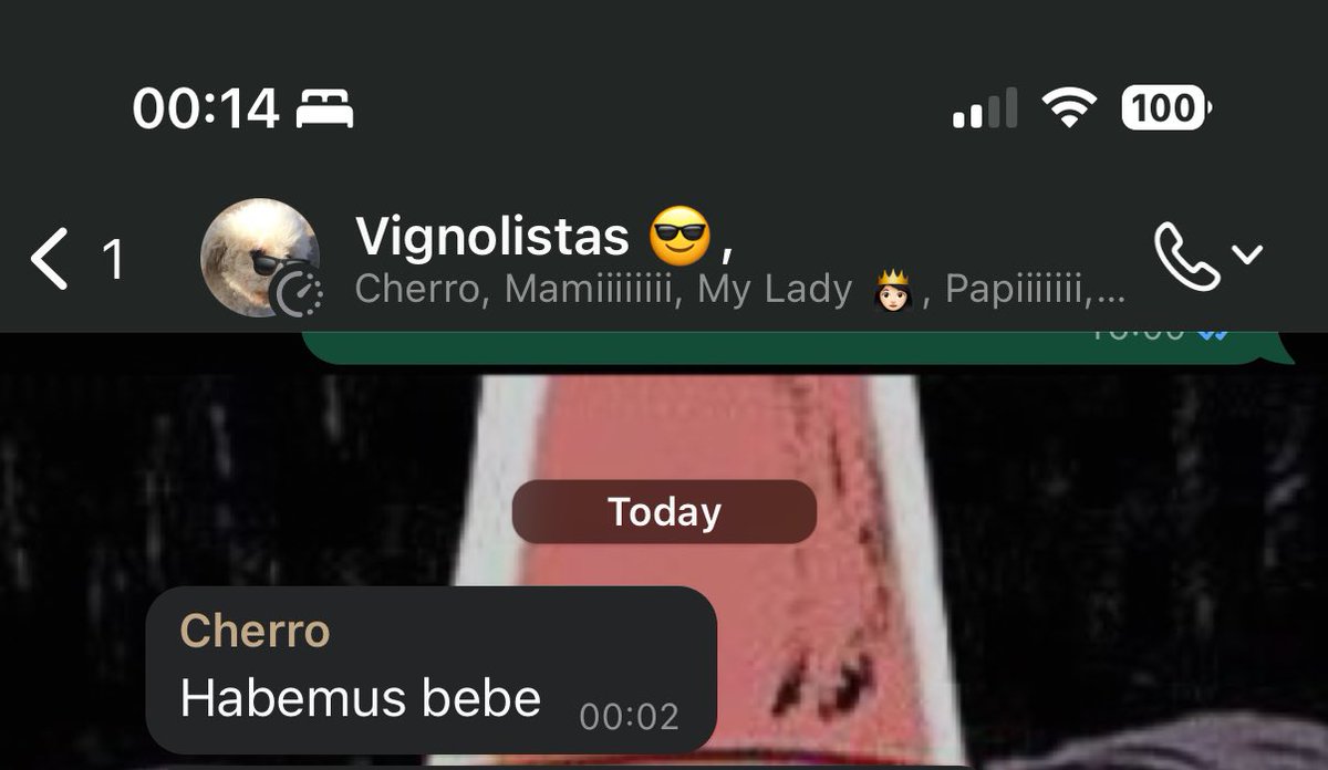 Mi hermano anunció que nació su hijo en el grupo de wsp de la familia de esta manera