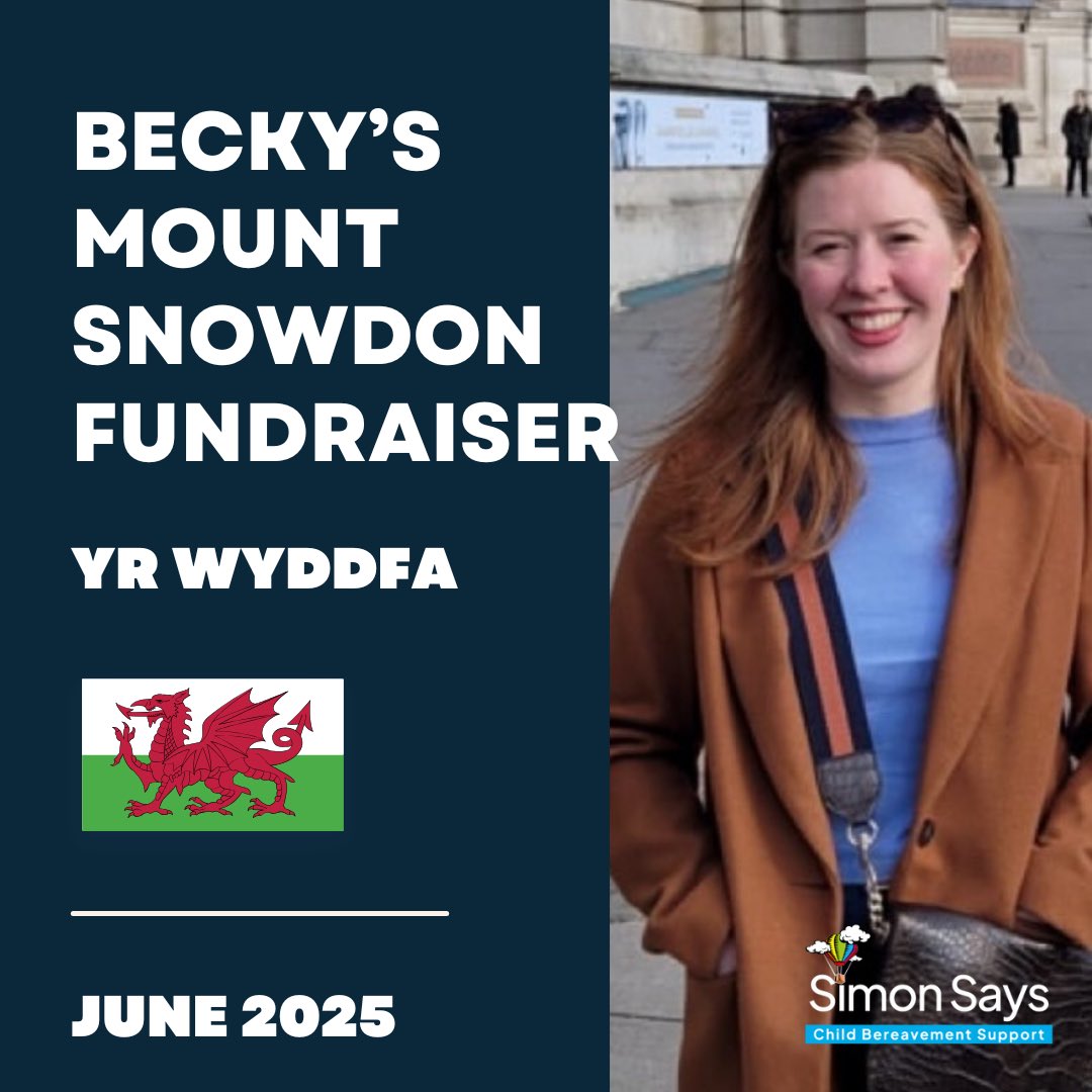 Next month, our amazing volunteer Becky will climb Mount Snowdon to raise vital funds for Simon Says. 

To find out more and to sponsor Becky, please visit:

justgiving.com/page/rebecca-n…

Thank you. ❤️