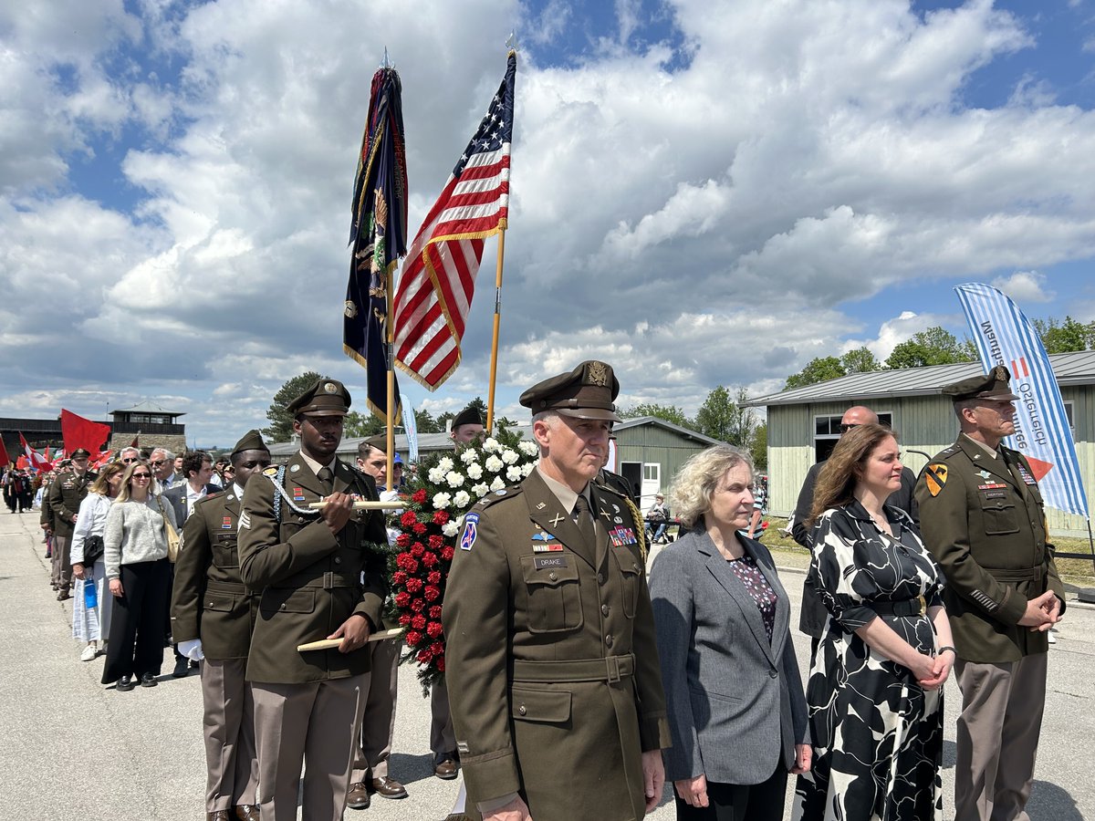 U.S. Embassy Vienna (@usembvienna) on Twitter photo 🇺🇸🕯🇦🇹 Year after year Americans come back to the Mauthausen-Gusen concentration camps to commemorate their liberation from the Nazi terror by the 3rd U.S. Army 80 years ago.
<a href="/USArmyEURAF/">U.S. Army Europe and Africa</a> <a href="/USArmy/">U.S. Army</a> <a href="/Gusen_Memorial/">Gusen Memorial</a> <a href="/vanderbellen/">Alexander Van der Bellen</a> <a href="/simonwiesenthal/">Simon Wiesenthal Center</a> <a href="/StateSEHI/">Ellen Germain</a> 🇺🇸🕯🇦🇹 Year after year Americans come back to the Mauthausen-Gusen concentration camps to commemorate their liberation from the Nazi terror by the 3rd U.S. Army 80 years ago.
<a href="/USArmyEURAF/">U.S. Army Europe and Africa</a> <a href="/USArmy/">U.S. Army</a> <a href="/Gusen_Memorial/">Gusen Memorial</a> <a href="/vanderbellen/">Alexander Van der Bellen</a> <a href="/simonwiesenthal/">Simon Wiesenthal Center</a> <a href="/StateSEHI/">Ellen Germain</a>