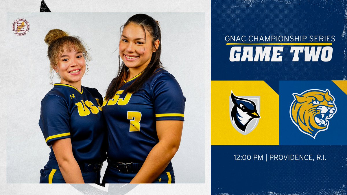 USJ Blue Jays (@usj_bluejays) on Twitter photo TIME TO FINISH THE JOB ๐ค
The <a href="/USJCT/">University of Saint Joseph</a> ๐ฅ team looks to clinch their third <a href="/TheGNAC/">Great Northeast Athletic Conference</a> title in program history with game two of the best-of-three series against <a href="/jwuwildcatsPVD/">jwuwildcatsPVD</a>!
๐บ:t.ly/DzL8B
๐: t.ly/Hc1Nb
#D3sb | #FearTheFlock | #GoBlueJays๐ต๐ฆ TIME TO FINISH THE JOB ๐ค
The <a href="/USJCT/">University of Saint Joseph</a> ๐ฅ team looks to clinch their third <a href="/TheGNAC/">Great Northeast Athletic Conference</a> title in program history with game two of the best-of-three series against <a href="/jwuwildcatsPVD/">jwuwildcatsPVD</a>!
๐บ:t.ly/DzL8B
๐: t.ly/Hc1Nb
#D3sb | #FearTheFlock | #GoBlueJays๐ต๐ฆ