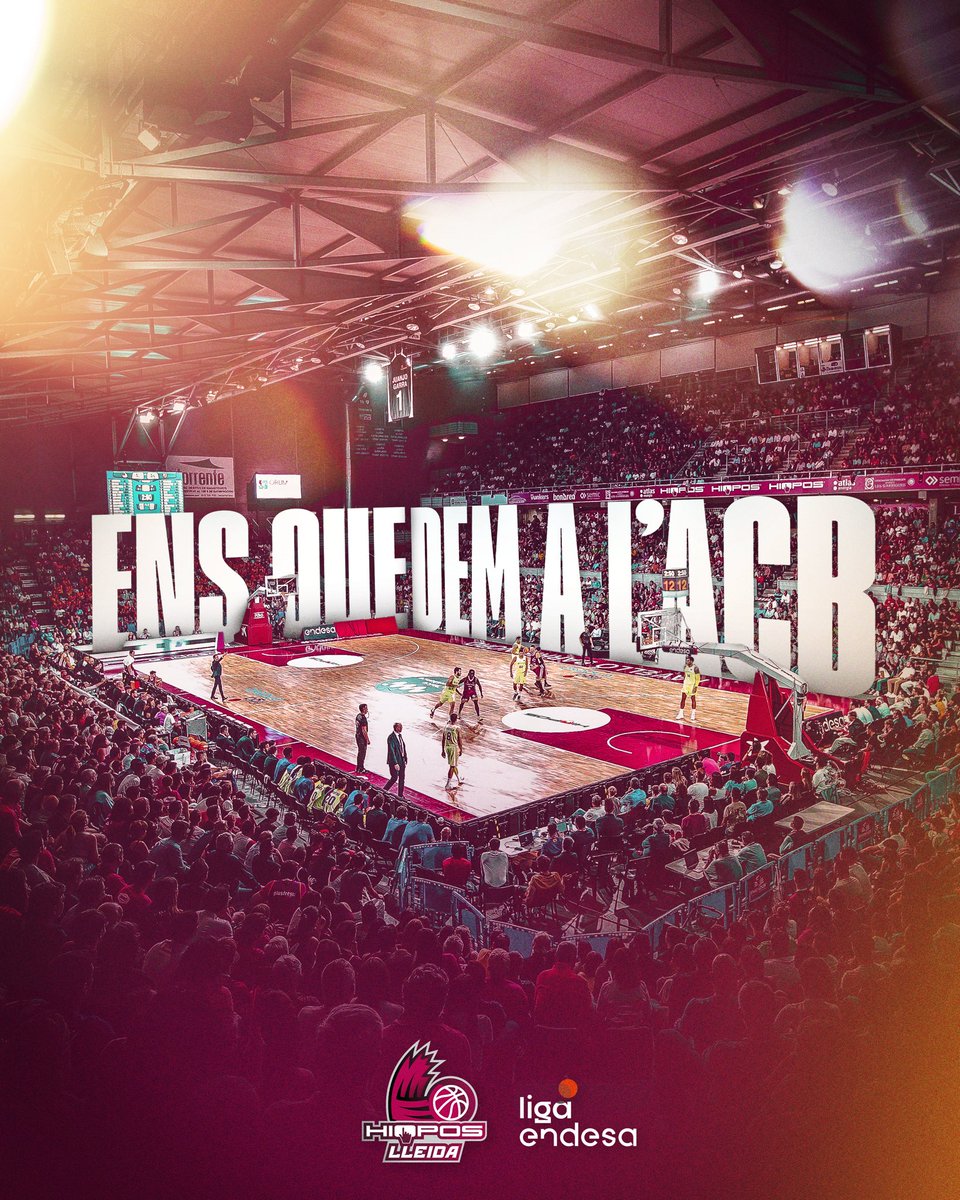 Vam dir que tornaríem per quedar-nos i…
🔥🔥🔥 ENS QUEDEM A L’ACB 🔥🔥🔥

#TotsAUna ⚔️ #LleidaÉsACB #HioposLleida #Lleida #LigaEndesa