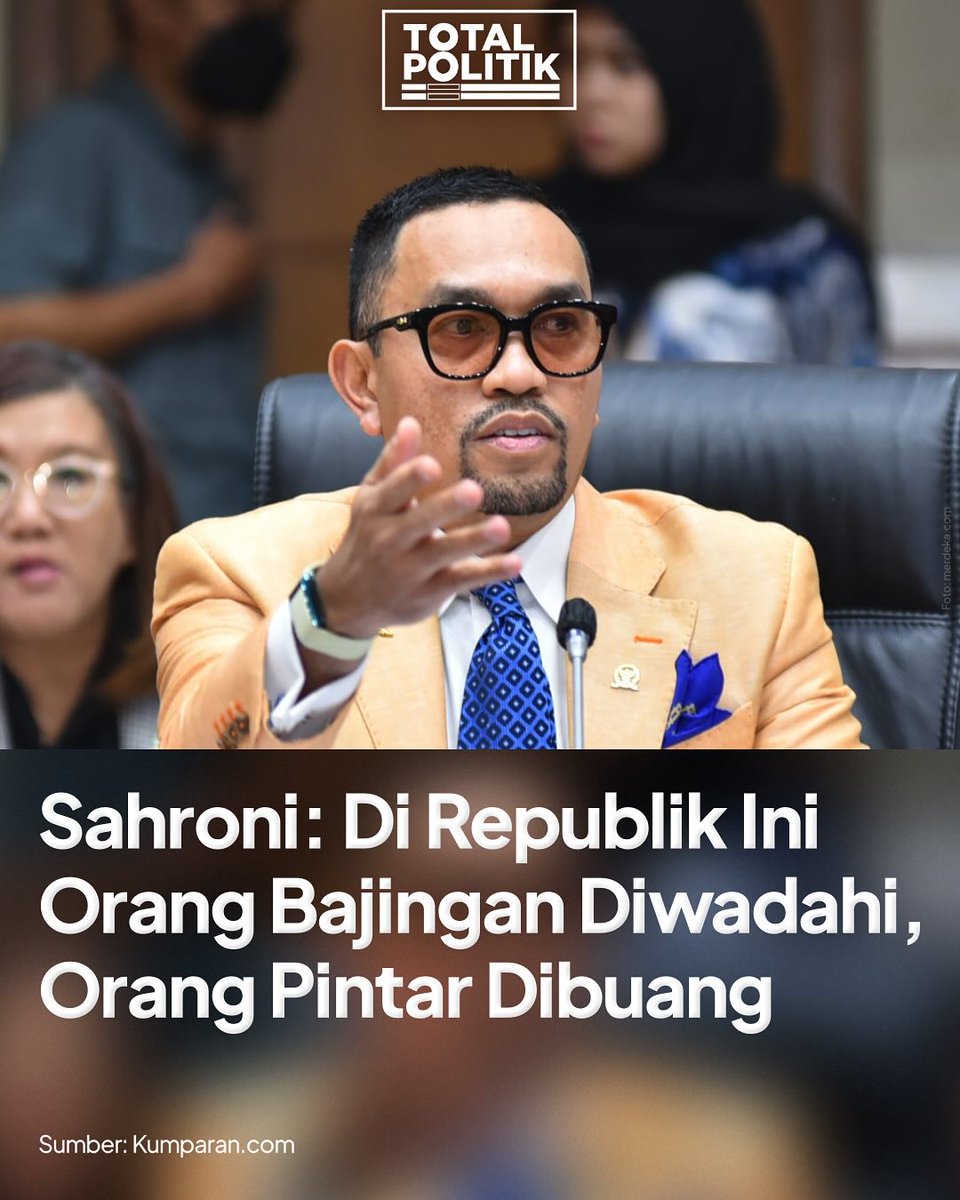 Anggota DPR lho ini yang ngomong 🫣