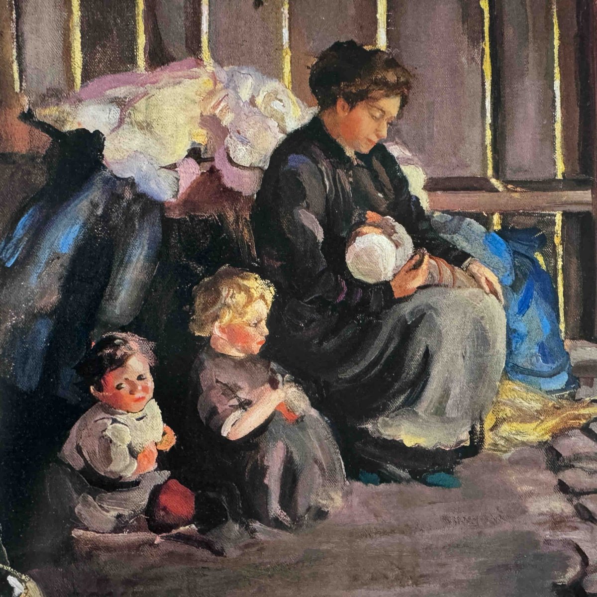 Celebrating Mother’s Day with artist Ethel Pennewill Brown Leach and her masterpiece “Madonna of the Lavoir” (1913) capturing a moment of tenderness and resilience in a family’s life. From France to your heart, honoring all mothers today!  #MothersDay #EthelPennewillBrownLeach
