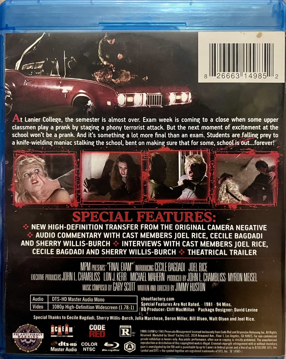 slasheruprising's tweet image. Yesterday’s episode of Slasher Movie Archives featured Final Exam, a 1981 film directed by Jimmy Huston. youtu.be/0NODMCSto40?si… This is a classic slasher film set on a college campus during exam week. #finalexam #slashermovie #horrormovie