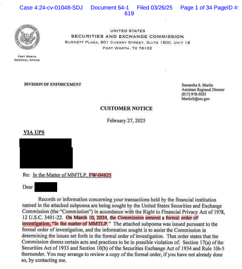 PlatnumSparkles's tweet photo. @quintainment Where is this from? It definitely looks legit. The case # &amp; dates match the subpoenas we've seen so far https://t.co/vLyRUy8GpH
