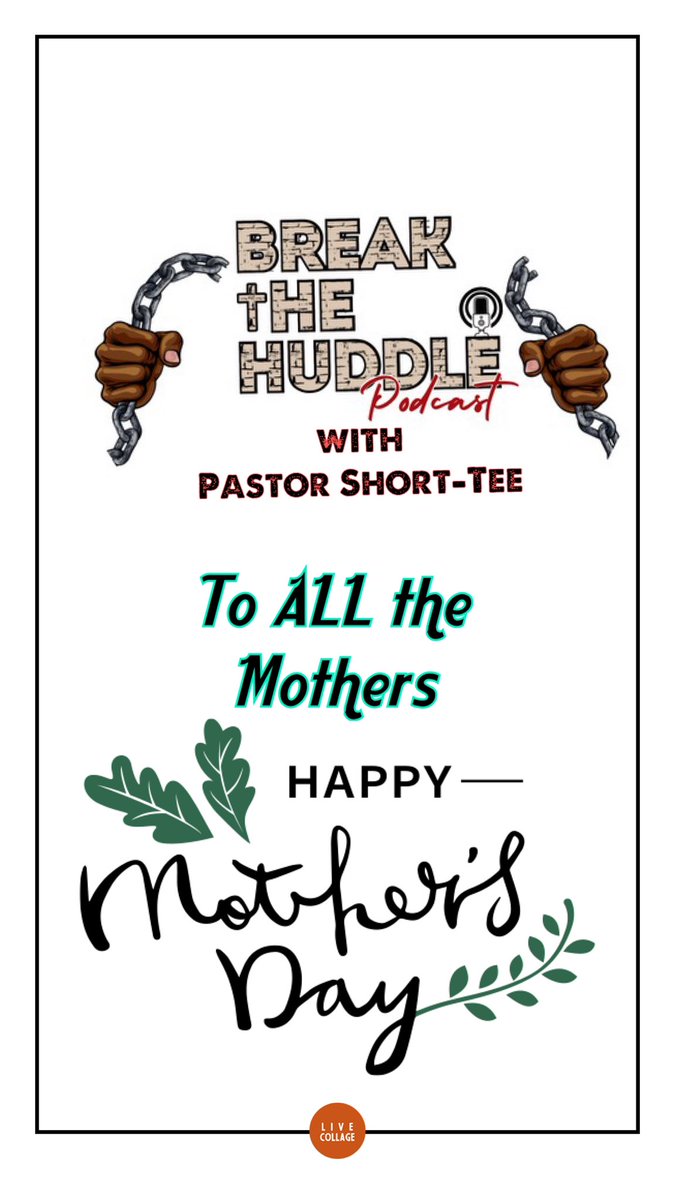 breakthehuddle116 (@bthwithpst) on Twitter photo Blessings to All The Mothers from <a href="/Short_Tee1615/">PastorShort-Tee</a> #BreakTheHuddlePodcast #Unashamed #BreakingChains #InJesusName Blessings to All The Mothers from <a href="/Short_Tee1615/">PastorShort-Tee</a> #BreakTheHuddlePodcast #Unashamed #BreakingChains #InJesusName