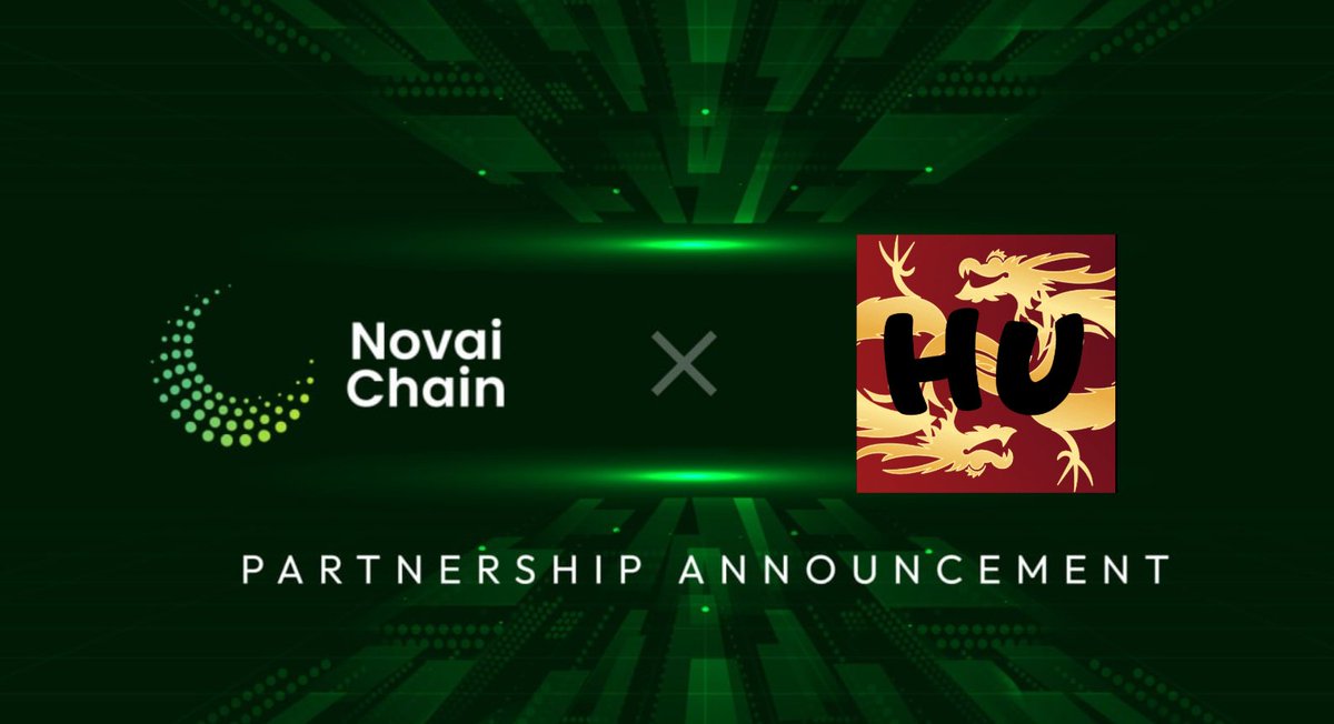 🔥HU Alpha 🤝 Novai Chain🔥

We are excited to announce that We have collaboration with @NovaiChain !

Novai Chain is a next-gen Layer1 AI public chain building a decentralized platform for AI agents with economic incentives.

It‘s time to cook together ! 👊