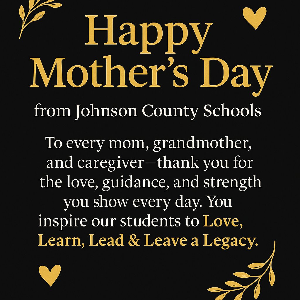 JC School District (@jc_schools) on Twitter photo Happy Mother’s Day! 
This week and every day, we celebrate the incredible moms, grandmothers, and caregivers who support, guide, and inspire our students.
Your love and dedication reflect the heart of our mission to Love, Learn, Lead & Leave a Legacy! Happy Mother’s Day! 
This week and every day, we celebrate the incredible moms, grandmothers, and caregivers who support, guide, and inspire our students.
Your love and dedication reflect the heart of our mission to Love, Learn, Lead & Leave a Legacy!