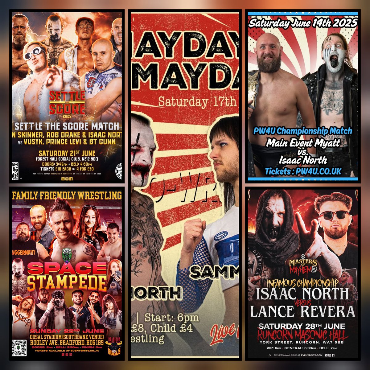 You know we're huge HUGE fans of <a href="/IsaacNorthpro/">Isaac North</a> 
Not just cos he's a big scary bastard/Sexy Goth Boy 
Dude is awesome
So if you need ya Scary Goth fix 
Here's 5 shows we know about for your wrestling pleasure 
<a href="/WrestlingInNewc/">Wrestling In Newcastle</a> 
<a href="/ProWrestling4U/">Pro Wrestling 4U (PW4U)</a> 
<a href="/planetwrestlee/">Planet Wrestle Entertainment</a> 
<a href="/INFAMOUS_WP/">INFAMOUS</a> 
FCB