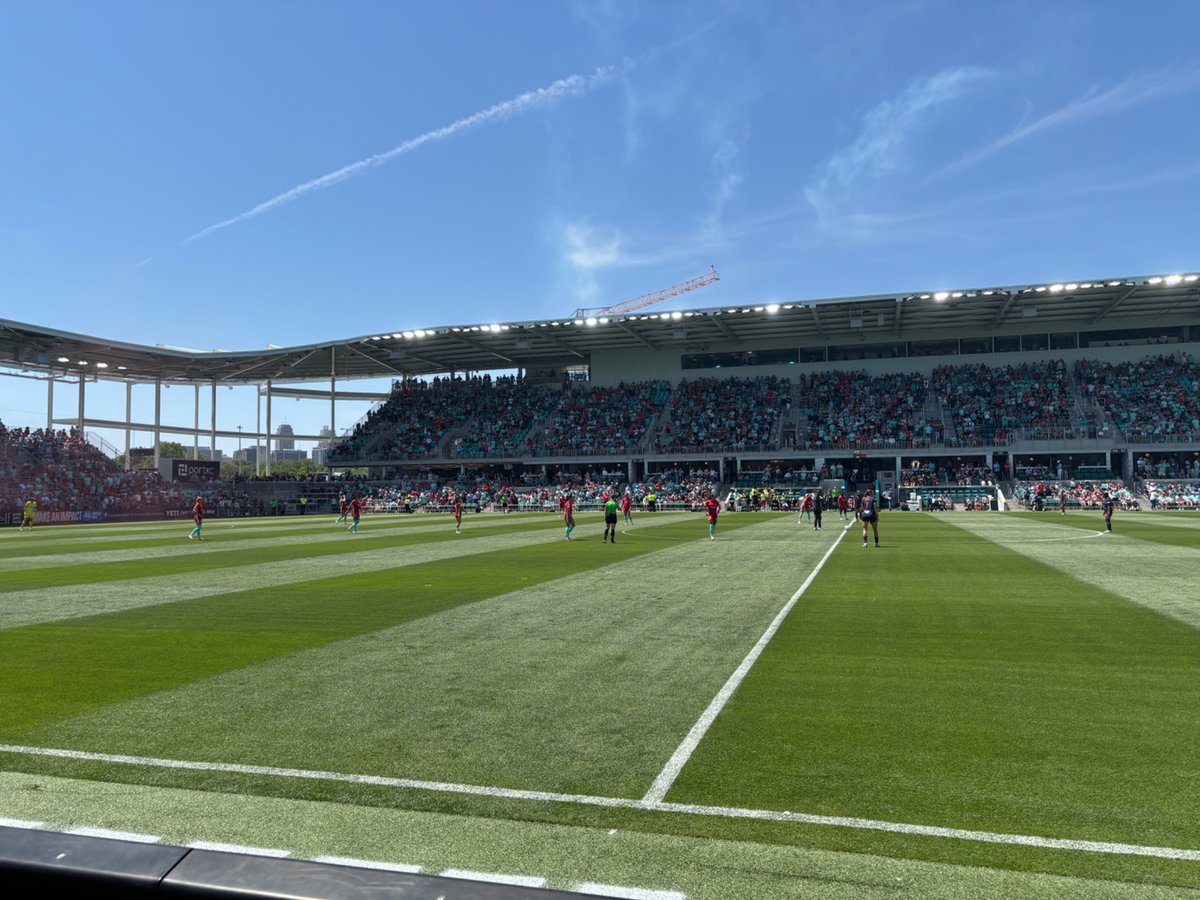 At the KC Current game. Absolutely the best sporting event I’ve ever seen. 
Amazing crowd. Amazing stadium. Amazing sport.