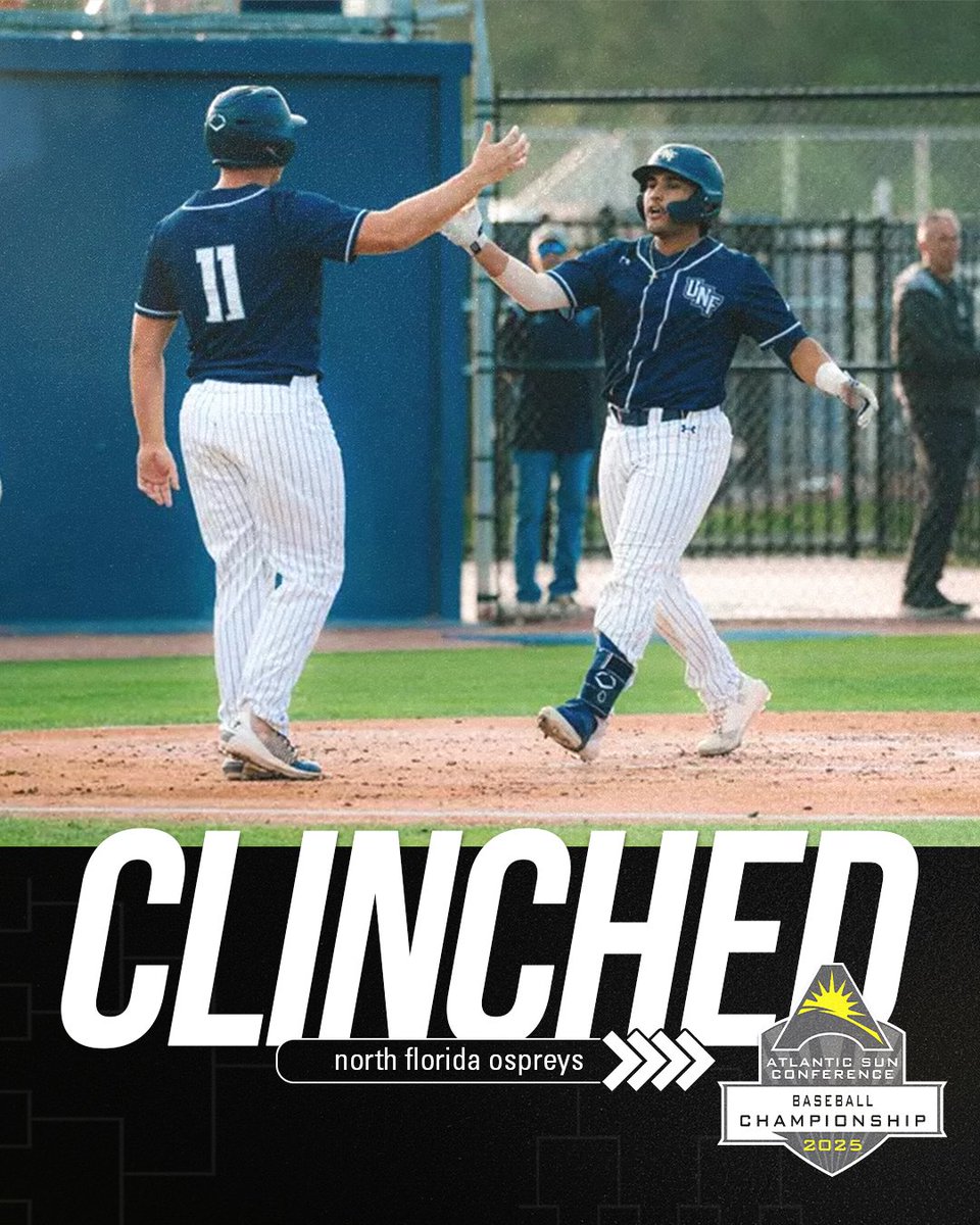 The Ospreys have clinched‼️

<a href="/OspreyBSB/">UNF Baseball</a> x #ASUNBSB