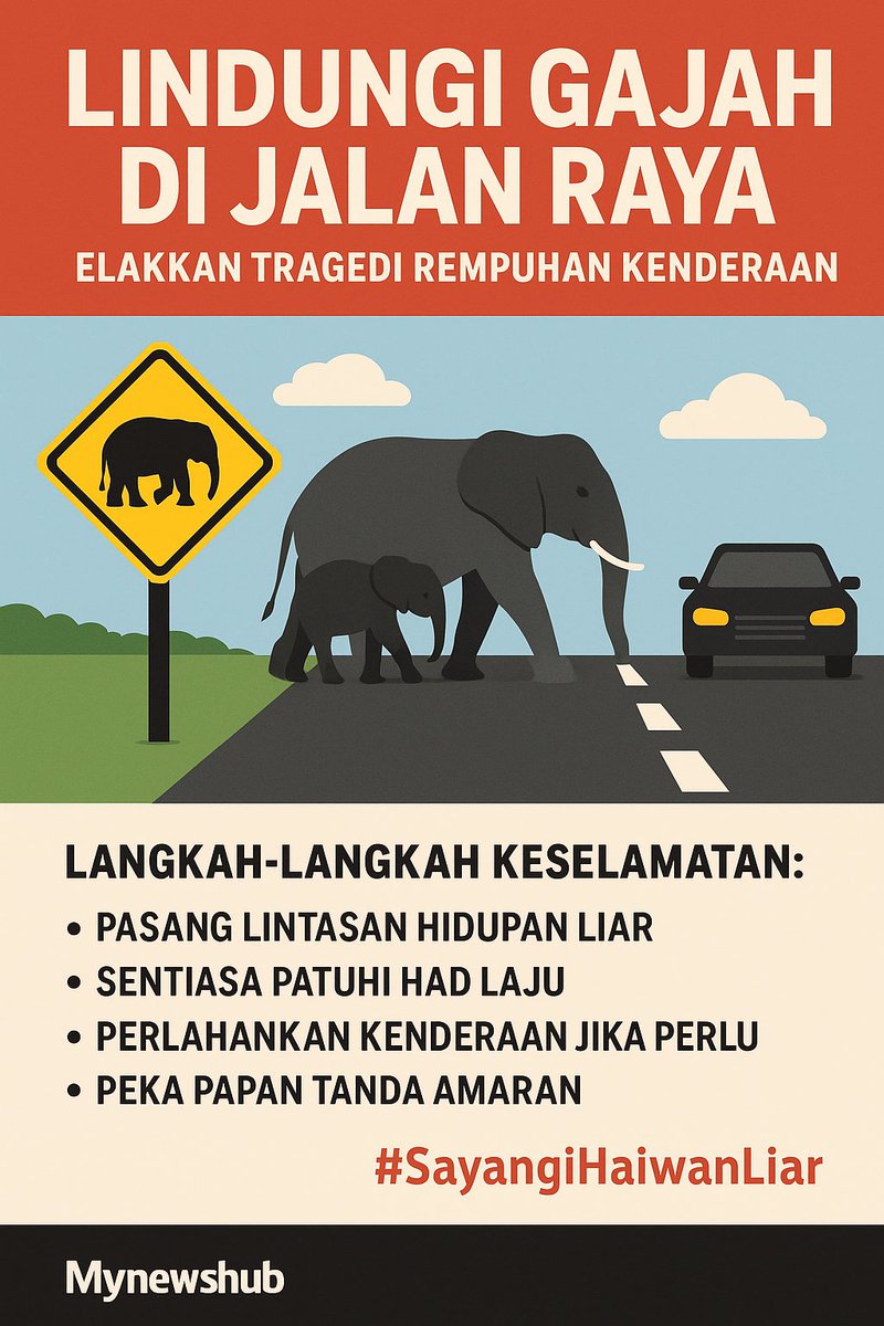 Untuk mengelakkan tragedi seperti anak gajah digilis lori daripada berulang, beberapa langkah proaktif boleh diambil:

1. Pembinaan Lintasan Hidupan Liar (Wildlife Crossing):
Jambatan atau terowong khas di laluan utama yang sering dilalui haiwan liar bagi memastikan mereka dapat