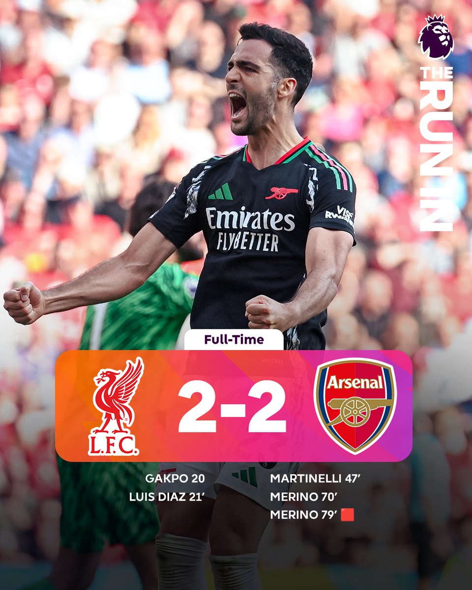 premierleague's tweet image. An eventful day for Mikel Merino, and a belting encounter between first and second 😍
#LIVARS