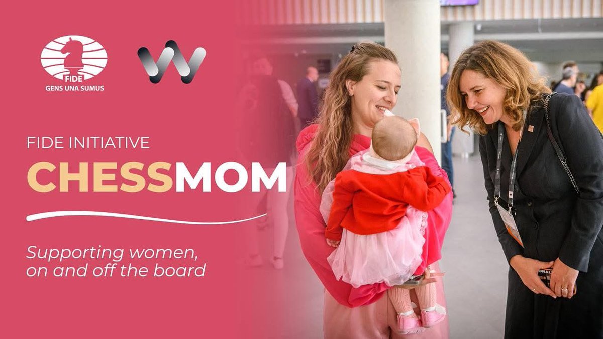 FIDE Commission for Women's Chess (@fidewomen) on Twitter photo 🤱Fantastic news - ChessMom initiative continues!
On the occasion of Mother’s Day, <a href="/FIDE/">Fidel Lorite</a> and the <a href="/FideWomen/">FIDE Commission for Women's Chess</a> is proud to announce the return of the ChessMom project for the 2026 Chess Olympiad in Uzbekistan.
More info here:
wom.fide.com/balancing-move…
#WomenInChess 🤱Fantastic news - ChessMom initiative continues!
On the occasion of Mother’s Day, <a href="/FIDE/">Fidel Lorite</a> and the <a href="/FideWomen/">FIDE Commission for Women's Chess</a> is proud to announce the return of the ChessMom project for the 2026 Chess Olympiad in Uzbekistan.
More info here:
wom.fide.com/balancing-move…
#WomenInChess