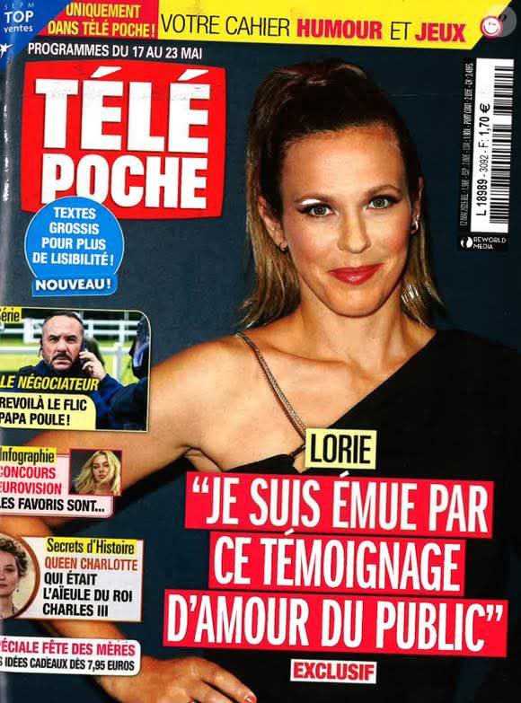 ForumLorie's tweet image. [PRESSE] Retrouvez @LoriePester en couverture du magazine @Telepoche cette semaine ! 
Avec une interview exclusive dans laquelle on apprend qu’elle sera l’invitée de Frédéric Lopez dans l’émission « Un dimanche à la campagne » le dimanche 18 mai sur @FranceTV #France2