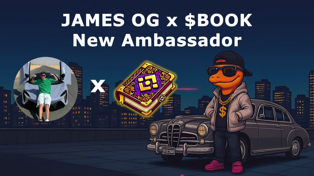 BookMemeBsc's tweet image. HUGE NEWS — New $BOOK Ambassador!

We’re fired up to announce that the one and only James Parker is officially joining the $BOOK family as our newest ambassador!

James isn’t just any creator, he’s a Web3 content beast with a loyal following and serious influence across the…